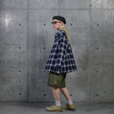 ombre檢查拉鍊鬆散的襯衫