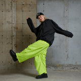 格子寬雪迷彩褲