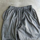 格子寬雪迷彩褲