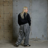 格子寬雪迷彩褲