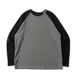 Waffle raglan long tee