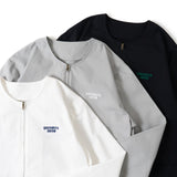 非領撕裂拉鍊襯衫