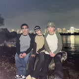 Waffle raglan long tee