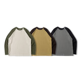 Waffle raglan long tee
