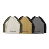 Waffle raglan long tee