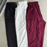 봄 이중 무릎 슬랙