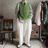 봄 이중 무릎 슬랙