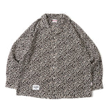 Leopard Open Collar Shirt