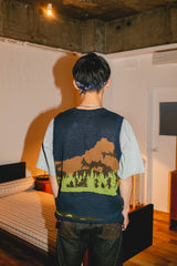 landscape pattern knit vast