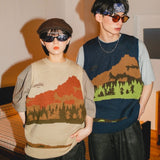 landscape pattern knit vast