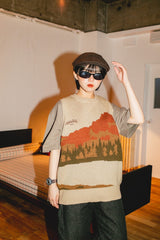 landscape pattern knit vast