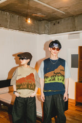 landscape pattern knit vast