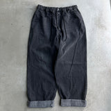 復古處理工作牛仔褲