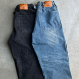 復古處理工作牛仔褲