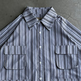군사 여름 줄무늬 셔츠