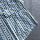 군사 여름 줄무늬 셔츠