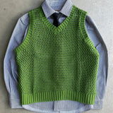 Sheer Knitted Loose Vest