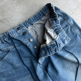 復古處理工作牛仔褲