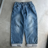 復古處理工作牛仔褲