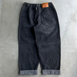 復古處理工作牛仔褲