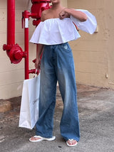 寬牛仔褲