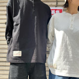 YS henley neck long tee