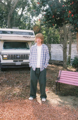 Cutoff Ombre CHECK SHIRT