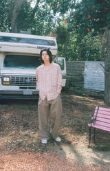 Cutoff Ombre CHECK SHIRT