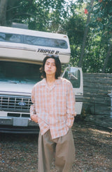 Cutoff Ombre CHECK SHIRT