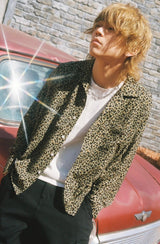 Leopard Open Collar Shirt