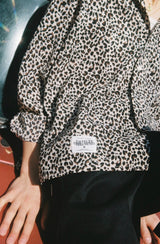 Leopard Open Collar Shirt