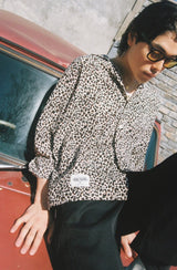 Leopard Open Collar Shirt