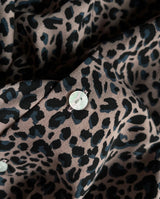 Leopard Open Collar Shirt