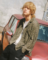 Leopard Open Collar Shirt