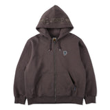 MSB徽標繡花拉鍊連帽衫