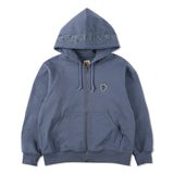 MSB徽標繡花拉鍊連帽衫