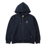 MSB徽標繡花拉鍊連帽衫