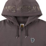 MSB徽標繡花拉鍊連帽衫