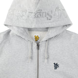 MSB徽標繡花拉鍊連帽衫