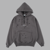 損壞徽標連帽衫