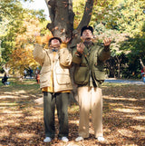 襯墊的軍用連帽夾克