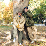 襯墊的軍用連帽夾克