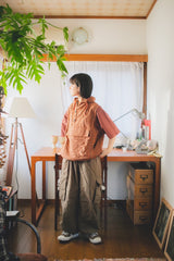 CHECK COLOR ANORAK VEST