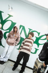 9090 X年輕歌曲Stripe船員頸編織