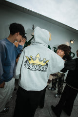 9090 x年輕歌曲國王徽標連帽衫