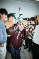 9090×younger song Old English Stadium Jacket