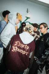 9090×younger song Old English Stadium Jacket