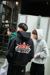 9090 x年輕歌曲國王徽標連帽衫