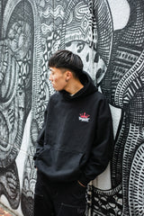 9090 x年輕歌曲國王徽標連帽衫