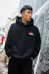 9090 x年輕歌曲國王徽標連帽衫